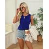 imageBlooming Jelly Womens Summer Tank Top Sleeveless Business Casual Outfits 2025 Basic Loose Dressy Work ShirtRoyal Blue