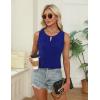 imageBlooming Jelly Womens Summer Tank Top Sleeveless Business Casual Outfits 2025 Basic Loose Dressy Work ShirtRoyal Blue