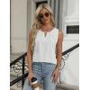 imageBlooming Jelly Womens Summer Tank Top Sleeveless Business Casual Outfits 2025 Basic Loose Dressy Work ShirtWhite