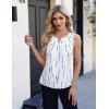 imageBlooming Jelly Womens Summer Tank Top Sleeveless Business Casual Outfits 2025 Basic Loose Dressy Work ShirtWhite Stripe