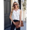 imageBlooming Jelly Womens Summer Tank Top Sleeveless Business Casual Outfits 2025 Basic Loose Dressy Work ShirtWhite Stripe