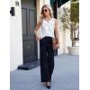imageBlooming Jelly Womens Summer Tank Top Sleeveless Business Casual Outfits 2025 Basic Loose Dressy Work ShirtWhite Stripe