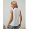 imageBlooming Jelly Womens Summer Tank Tops Sleeveless Business Work Shirts Pleated Dressy Blouses Outfits 2024White