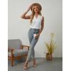 imageBlooming Jelly Womens Summer Tank Tops Sleeveless Business Work Shirts Pleated Dressy Blouses Outfits 2024White