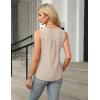 imageBlooming Jelly Womens Summer Tank Tops Trendy Sleeveless Business Casual Outfits Dressy Loose Basic Work ShirtsBeige
