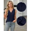 imageBlooming Jelly Womens Summer Tank Tops Trendy Sleeveless Business Casual Outfits Dressy Loose Basic Work ShirtsNavy Blue