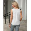 imageBlooming Jelly Womens Summer Tank Tops Trendy Sleeveless Business Casual Outfits Dressy Loose Basic Work ShirtsWhite