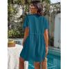 imageBlooming Jelly Womens Swimsuit Cover Ups Button Down Bathing Suit Coverups Bikini Beach Dress for SwimwearBlue Green