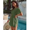 imageBlooming Jelly Womens Swimsuit Cover Ups Button Down Bathing Suit Coverups Bikini Beach Dress for SwimwearGreen