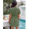 imageBlooming Jelly Womens Swimsuit Cover Ups Button Down Bathing Suit Coverups Bikini Beach Dress for SwimwearGreen