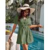 imageBlooming Jelly Womens Swimsuit Cover Ups Button Down Bathing Suit Coverups Bikini Beach Dress for SwimwearGreen