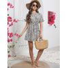 imageBlooming Jelly Womens Swimsuit Cover Ups Button Down Bathing Suit Coverups Bikini Beach Dress for SwimwearLeopard