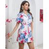 imageBlooming Jelly Womens Swimsuit Cover Ups Button Down Bathing Suit Coverups Bikini Beach Dress for SwimwearPink Tropical
