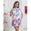 imageBlooming Jelly Womens Swimsuit Cover Ups Button Down Bathing Suit Coverups Bikini Beach Dress for SwimwearPink Tropical
