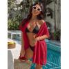imageBlooming Jelly Womens Swimsuit Cover Ups Button Down Bathing Suit Coverups Bikini Beach Dress for SwimwearRed