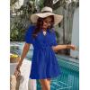imageBlooming Jelly Womens Swimsuit Cover Ups Button Down Bathing Suit Coverups Bikini Beach Dress for SwimwearRoyal Blue