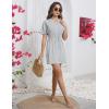 imageBlooming Jelly Womens Swimsuit Cover Ups Button Down Bathing Suit Coverups Bikini Beach Dress for SwimwearWhite Stripes