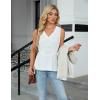 imageBlooming Jelly Womens Tank Top Summer Outfits Sleeveless Dressy Casual Blouses V Neck Work Shirts 2025 TrendyWhite