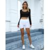imageBlooming Jelly Womens Workout Long Sleeve Yoga TShirt Athletic Tee Slim Fit Sexy Yoga Shirt Cropped TopsBlack