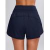 imageBlooming Jelly Womens Workout Shorts Athletic Running Shorts Summer Trendy High Waisted Gym Exercise Shorts with Pocket Dark BlueLarge