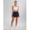 imageBlooming Jelly Womens Workout Shorts Athletic Running Shorts Summer Trendy High Waisted Gym Exercise Shorts with Pocket Dark BlueLarge