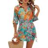 Print Multicolor Leaf