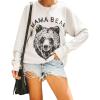 imageBlooming Jelly Womens Mama Sweatshirt Crewneck Loose Fit Soft Cute Long Sleeve Tops Ladies Graphic Casual Fall Mom ShirtsGrey 1