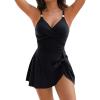 imageBlooming Jelly Womens One Piece Swimsuit Tummy Control Bathing Suit Gold Metal Tie Knot 2025 Swim DressBlack