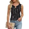 imageBlooming Jelly Womens Summer Tank Top Sleeveless Business Casual Outfits 2025 Basic Loose Dressy Work ShirtBlack Stripe
