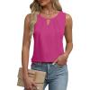 imageBlooming Jelly Womens Summer Tank Top Sleeveless Business Casual Outfits 2025 Basic Loose Dressy Work ShirtRose Pink