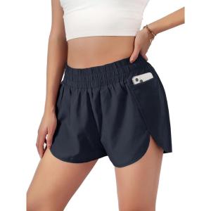 imageBlooming Jelly Womens QuickDry Running Shorts Workout Sport Layer Active Shorts with Pockets 175quotNavy