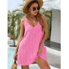 imageBlooming Jelly Womens Casual Sun Summer Dresses Swiss Polka Dot Beach Cover Up V Neck Tank Dress with PocketsPink 2