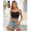 imageBlooming Jelly Womens Crop Tank Tops Summer Trendy Going Out Outfits Sexy Sleeveless Color Block Cami ShirtsBlack
