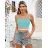 imageBlooming Jelly Womens Crop Tank Tops Summer Trendy Going Out Outfits Sexy Sleeveless Color Block Cami ShirtsBluegreen