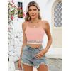 imageBlooming Jelly Womens Crop Tank Tops Summer Trendy Going Out Outfits Sexy Sleeveless Color Block Cami ShirtsPink