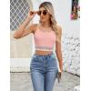 imageBlooming Jelly Womens Crop Tank Tops Summer Trendy Going Out Outfits Sexy Sleeveless Color Block Cami ShirtsPink