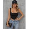 imageBlooming Jelly Womens Crop Tops Ribbed Tank Tops Sleeveless Summer Tops Going Out OutfitsBlack