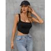 imageBlooming Jelly Womens Crop Tops Ribbed Tank Tops Sleeveless Summer Tops Going Out OutfitsBlack