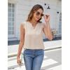 imageBlooming Jelly Womens Dressy Casual Blouses Business Tank Tops Sleeveless V Neck Button Down Shirts 2024 Summer OutfitsApricot