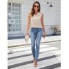 imageBlooming Jelly Womens Dressy Casual Blouses Business Tank Tops Sleeveless V Neck Button Down Shirts 2024 Summer OutfitsApricot