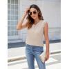 imageBlooming Jelly Womens Dressy Casual Blouses Business Tank Tops Sleeveless V Neck Button Down Shirts 2024 Summer OutfitsApricot