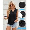 imageBlooming Jelly Womens Dressy Casual Blouses Business Tank Tops Sleeveless V Neck Button Down Shirts 2024 Summer OutfitsBlack