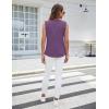imageBlooming Jelly Womens Dressy Casual Blouses Business Tank Tops Sleeveless V Neck Button Down Shirts 2024 Summer OutfitsPurple