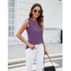 imageBlooming Jelly Womens Dressy Casual Blouses Business Tank Tops Sleeveless V Neck Button Down Shirts 2024 Summer OutfitsPurple