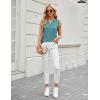 imageBlooming Jelly Womens Dressy Casual Blouses Business Tank Tops Sleeveless V Neck Button Down Shirts 2024 Summer OutfitsTurquoise