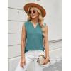 imageBlooming Jelly Womens Dressy Casual Blouses Business Tank Tops Sleeveless V Neck Button Down Shirts 2024 Summer OutfitsTurquoise