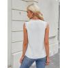 imageBlooming Jelly Womens Dressy Casual Blouses Business Tank Tops Sleeveless V Neck Button Down Shirts 2024 Summer OutfitsWhite