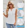 imageBlooming Jelly Womens Dressy Casual Blouses Business Tank Tops Sleeveless V Neck Button Down Shirts 2024 Summer OutfitsWhite