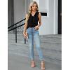 imageBlooming Jelly Womens Summer Tank Tops V Neck Ruffle Sleeveless Dressy Casual Blouse Loose Ladies Trendy Business Work ShirtBlack