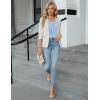 imageBlooming Jelly Womens Summer Tank Tops V Neck Ruffle Sleeveless Dressy Casual Blouse Loose Ladies Trendy Business Work ShirtLight Blue
